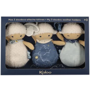 Kaloo 3 Sheep Doudou Soother Holders Best